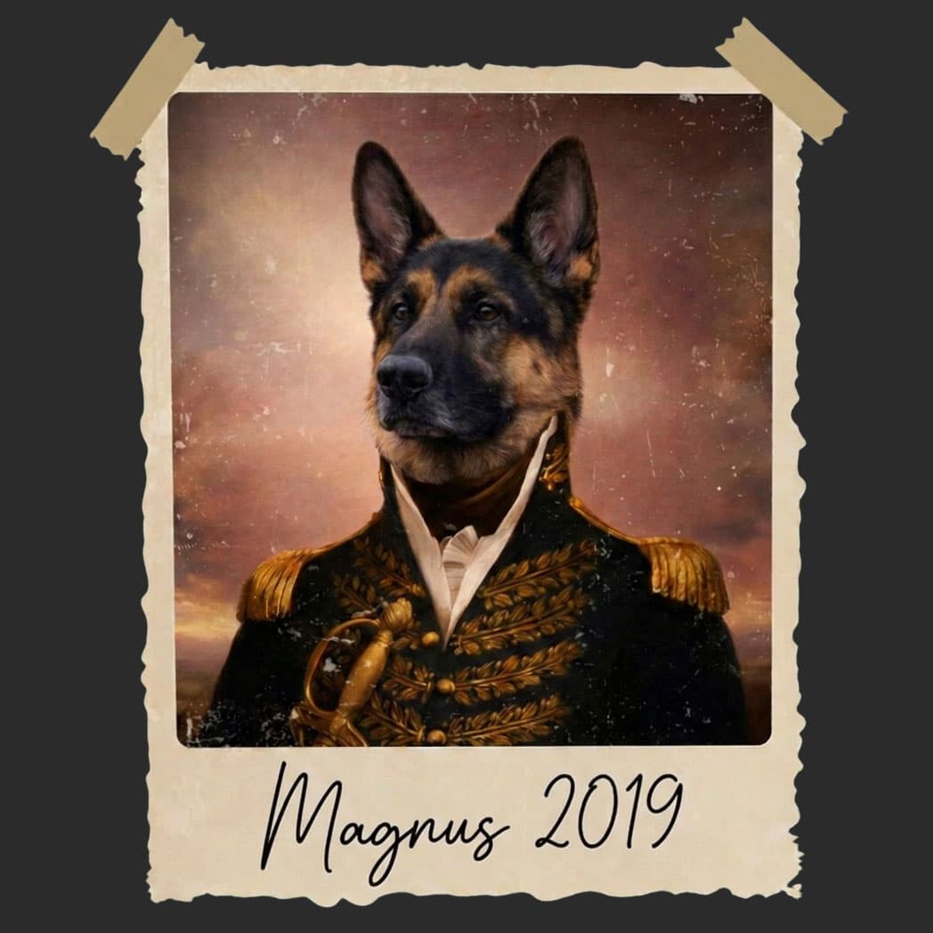 Dog Royal Portrait Shirt – Add Your Dog’s Name & Year